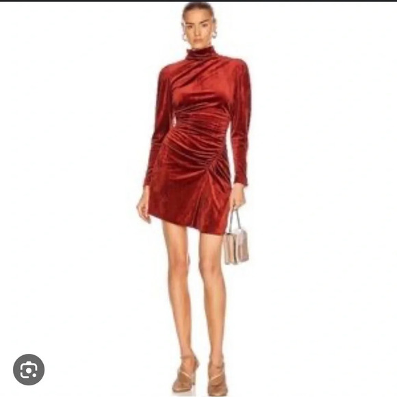 ! A.L.C. Marcel Long Sleeve Corduroy Cocktail Dress - Picture 2 of 6